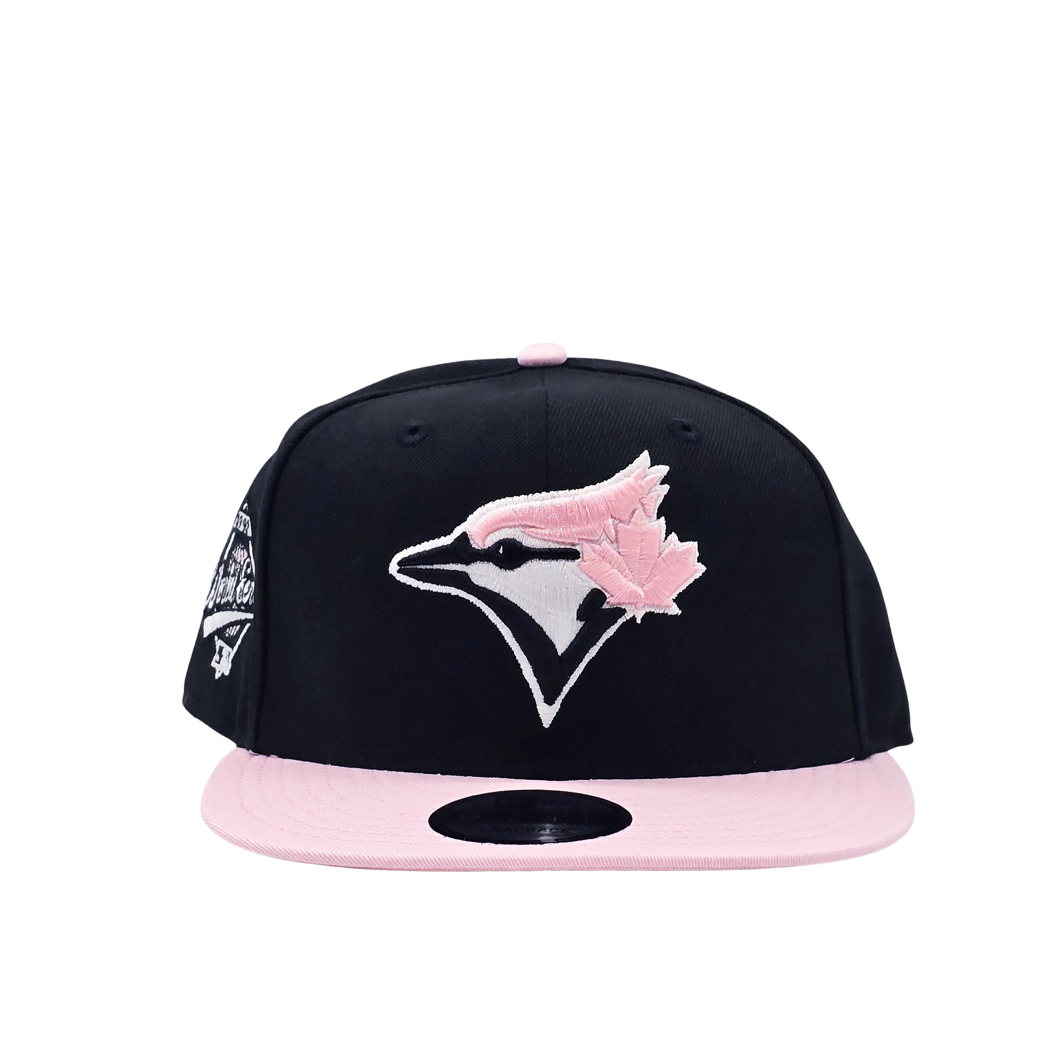 9FIFTY NEW ERA MLB 1992 WORLD SERIES TORONTO BLUE JAYS BLACK/PINK SNAPBACK HAT