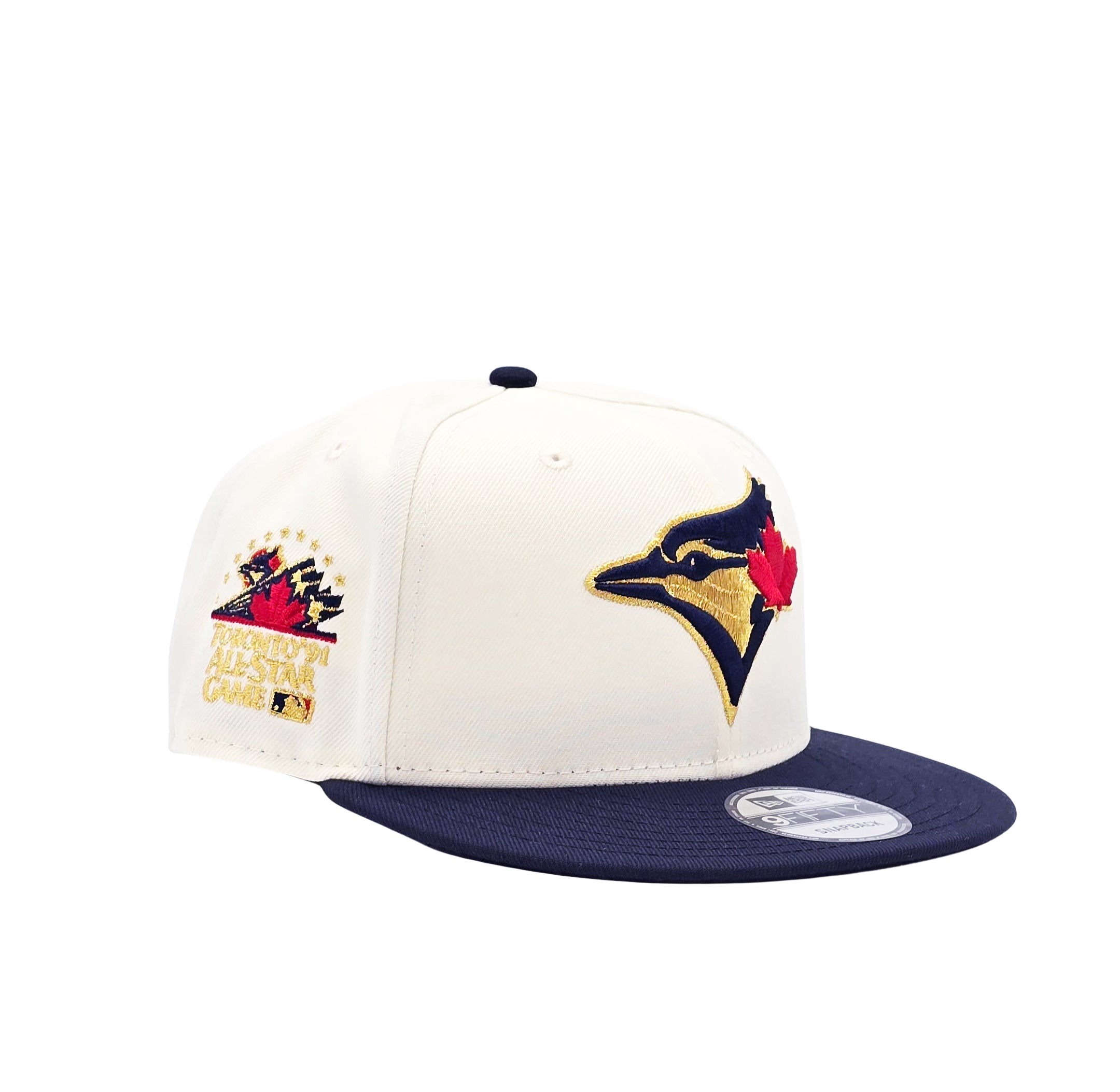 9FIFTY NEW ERA MLB 1991 TORONTO ALL-STAR GAME TORONTO BLUE JAYS CREAM/NAVY/GOLD SNAPBACK HAT