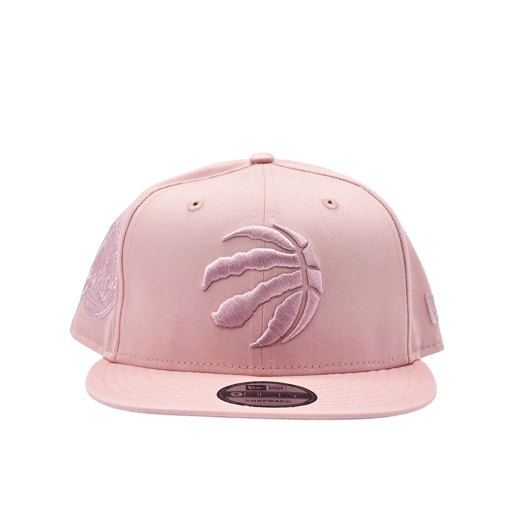 NEW ERA 9FIFTY NBA TORONTO RAPTORS 1X CHAMPS BLUSH PINK SNAPBACK HAT