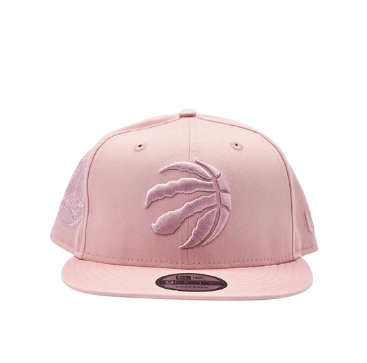 NEW ERA 9FIFTY NBA TORONTO RAPTORS 1X CHAMPS BLUSH PINK SNAPBACK HAT
