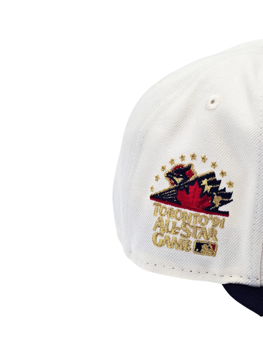 9FIFTY NEW ERA MLB 1991 TORONTO ALL-STAR GAME TORONTO BLUE JAYS CREAM/NAVY/GOLD SNAPBACK HAT