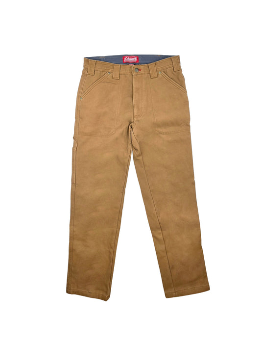 COLEMAN MEN'S COFFEE BROWN WORK PANTS