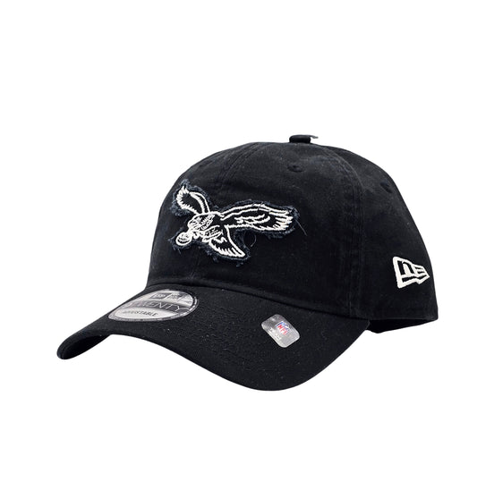 NEW ERA 9TWENTY NFL PHILADELPHIA EAGLES BLACK STRAPBACK CAP