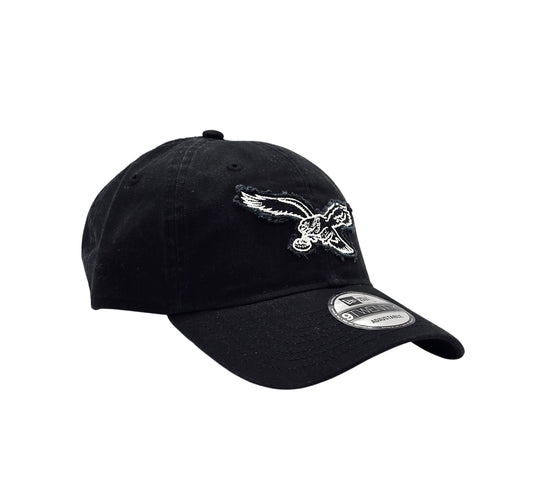 NEW ERA 9TWENTY NFL PHILADELPHIA EAGLES BLACK STRAPBACK CAP
