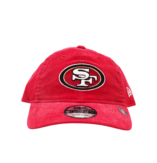 NEW ERA 9TWENTY NFL SAN FRANCISCO 49ERS RED CORD STRAPBACK CAP