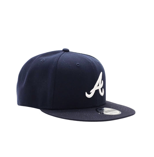 NEW ERA 9FIFTY MLB ATLANTA BRAVES NAVY BLUE SNAPBACK HAT