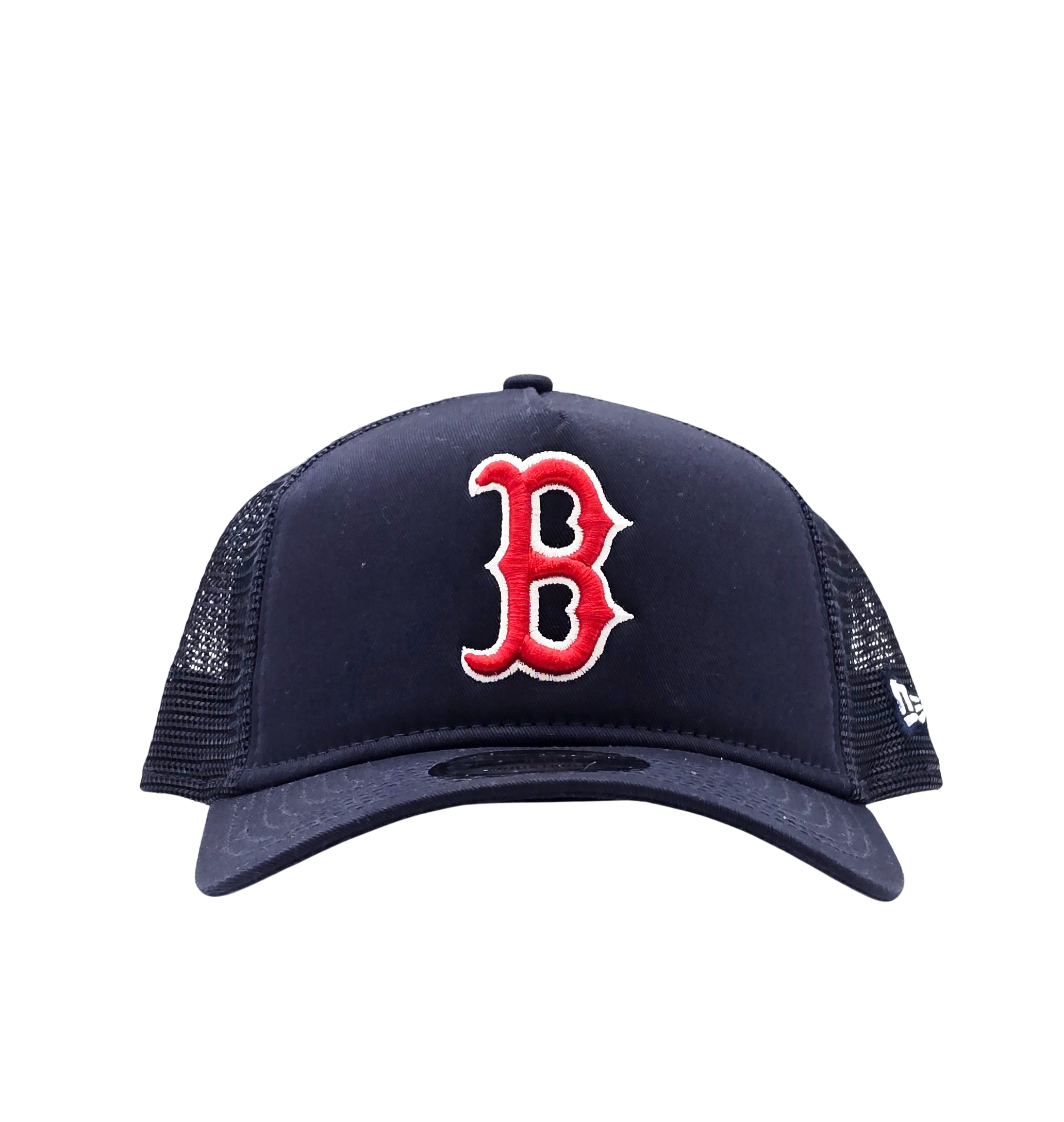NEW ERA 9FORTY MLB BOSTON RED SOX NAVY BLUE SNAPBACK TRUCKER CAP