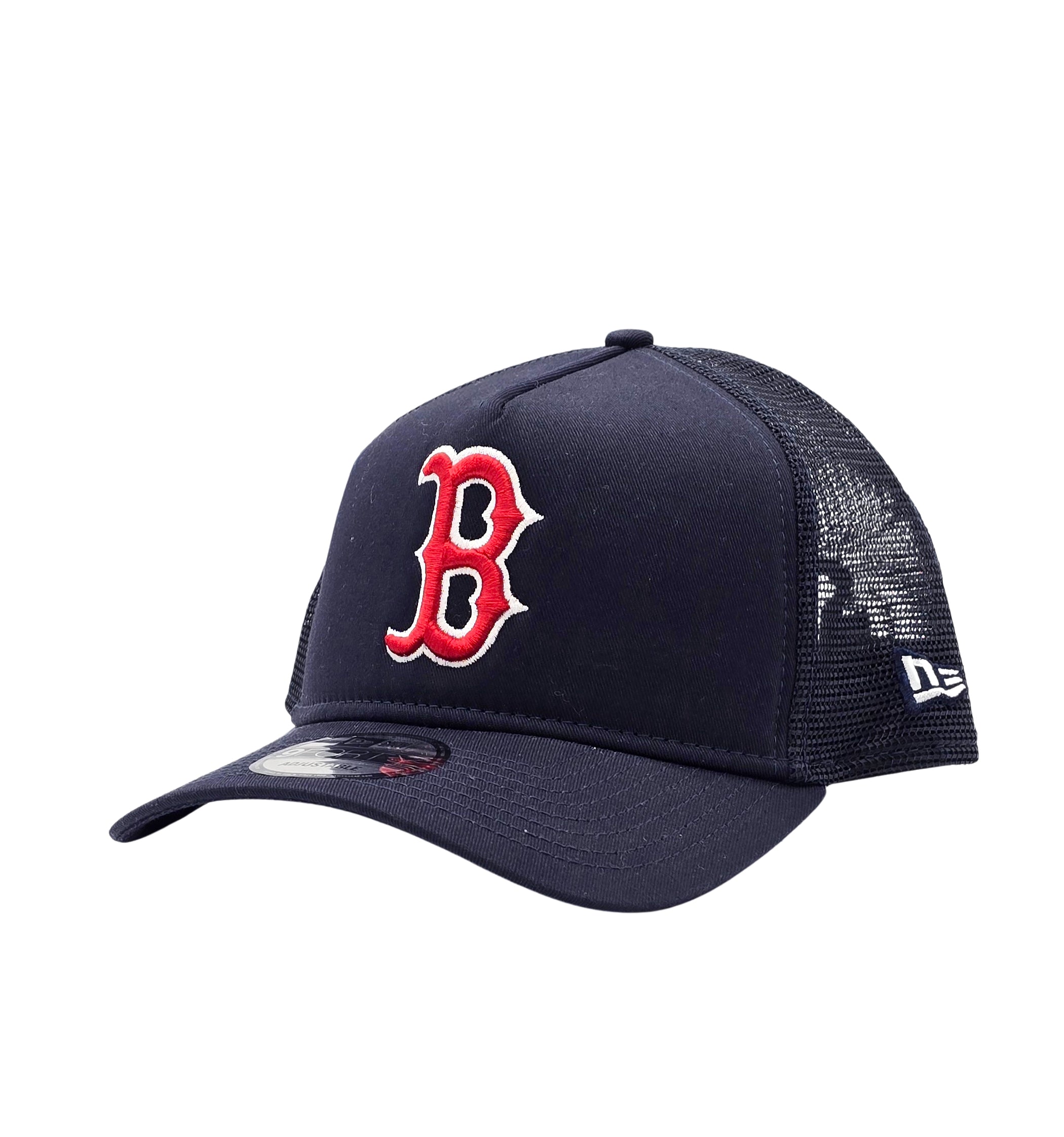 NEW ERA 9FORTY MLB BOSTON RED SOX NAVY BLUE SNAPBACK TRUCKER CAP