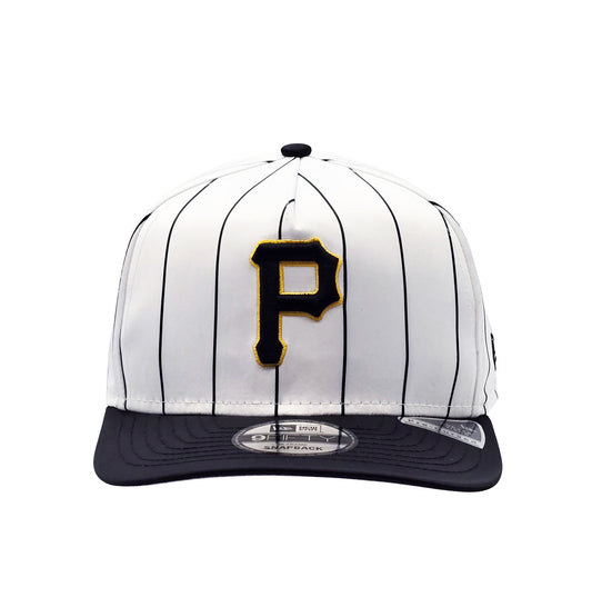 NEW ERA 9FIFTY A-FRAME MLB PITTSBURGH PIRATES WHITE/BLACK SNAPBACK HAT