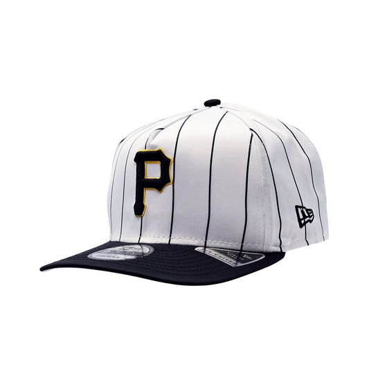 NEW ERA 9FIFTY A-FRAME MLB PITTSBURGH PIRATES WHITE/BLACK SNAPBACK HAT