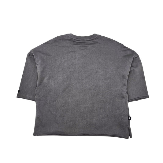 SWITCH MEN'S RHINESTONE LOAD UP CROPPED GRAPHIC T-SHIRT (GREY)