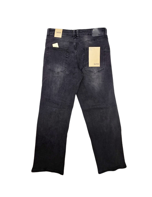 SWITCH REMARKABLE MEN'S LOOSE FIT RIPPED DENIM JEANS (BLACK)