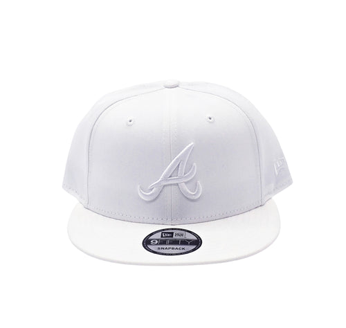 NEW ERA 9FIFTY MLB ATLANTA BRAVES WHITE SNAPBACK HAT