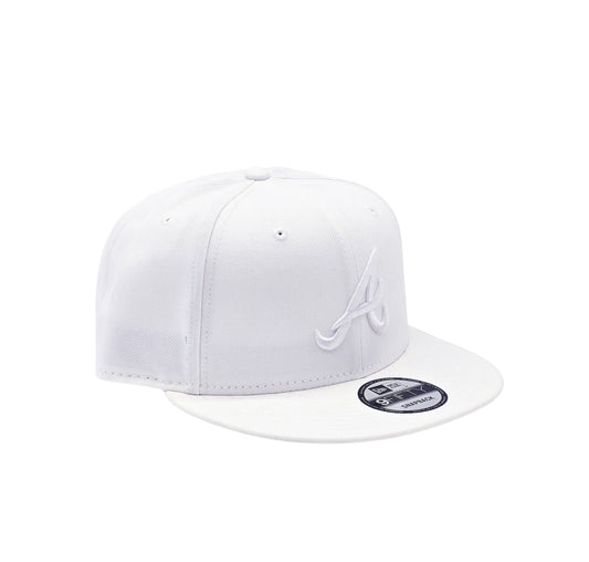 NEW ERA 9FIFTY MLB ATLANTA BRAVES WHITE SNAPBACK HAT