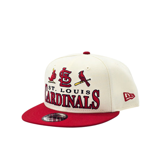 NEW ERA 9FIFTY MLB ST. LOUIS CARDINALS CREAM/RED SNAPBACK HAT