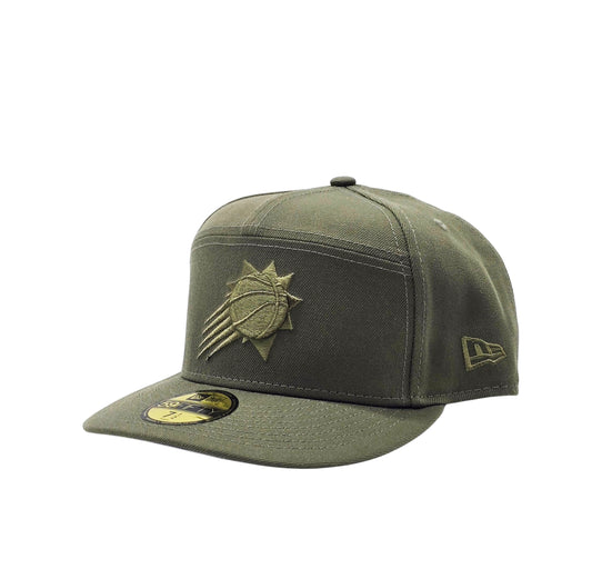 NEW ERA 59FIFTY A-FRAME NBA PHOENIX SUNS OLIVE GREEN FITTED HAT