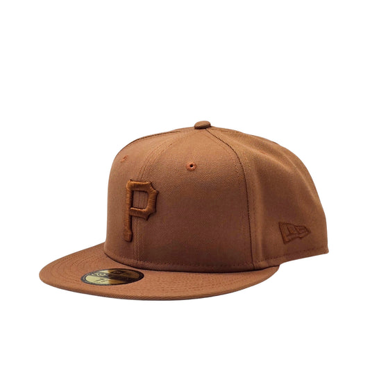 NEW ERA 59FIFTY MEN'S PITTSBURGH PIRATES BROWN FITTED HAT