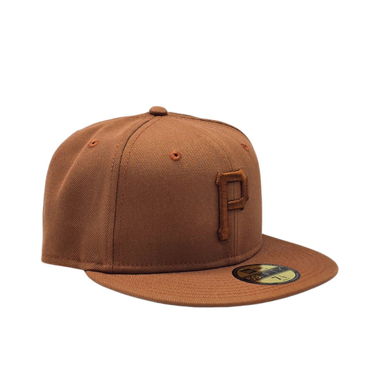 NEW ERA 59FIFTY MEN'S PITTSBURGH PIRATES BROWN FITTED HAT