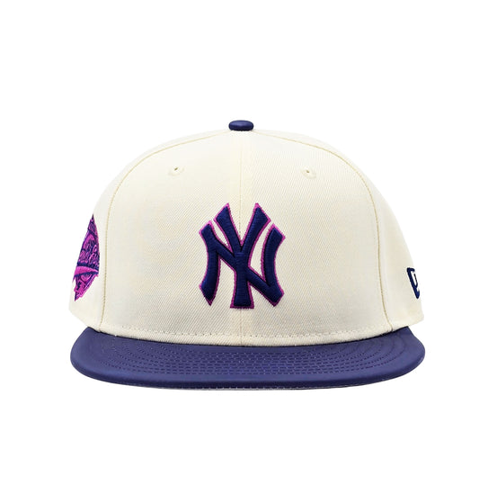 NEW ERA 59FIFTY MLB NEW YORK YANKEES 1996 WORLD SERIES CREAM/PURPLE FITTED HAT