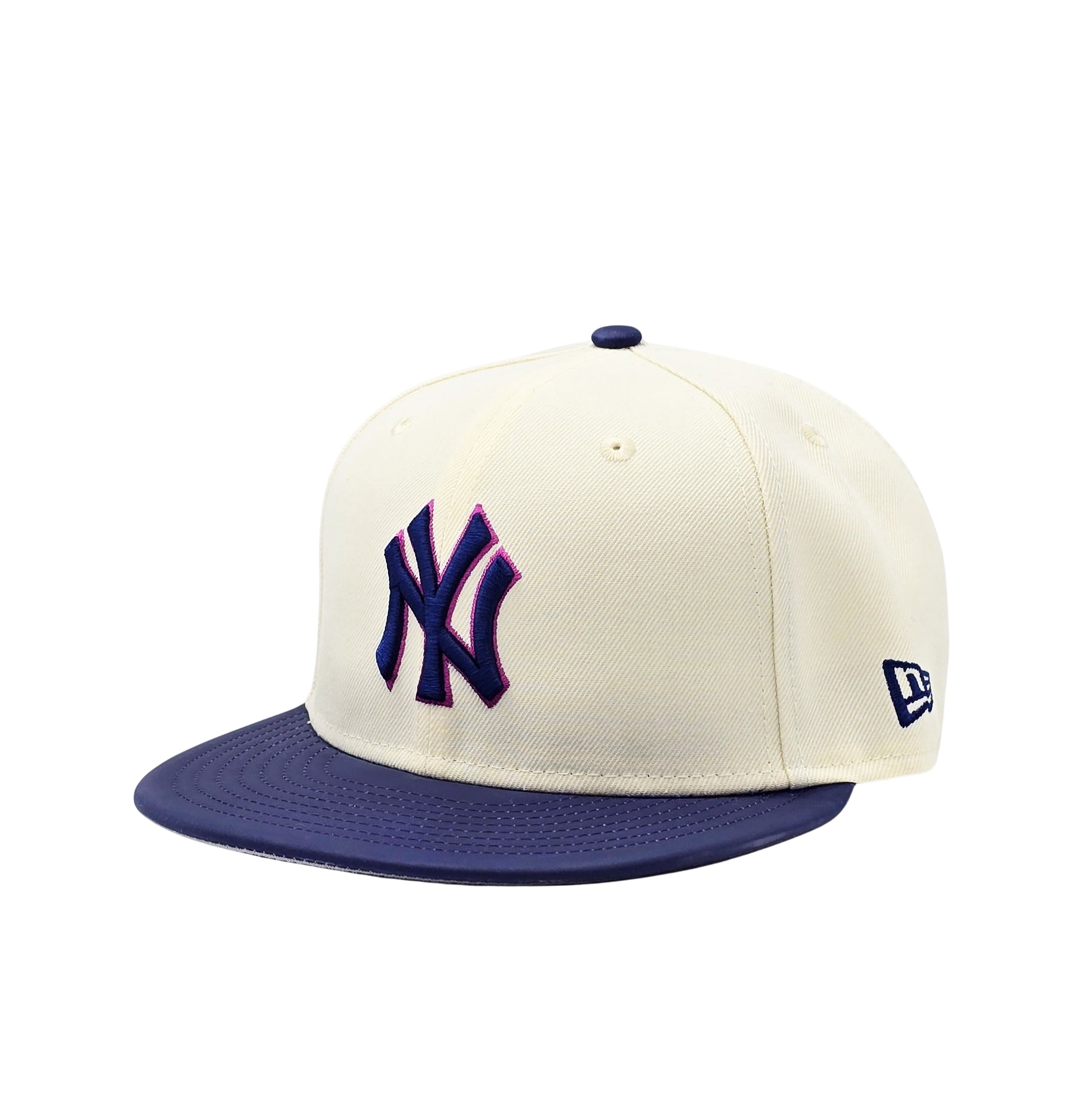 NEW ERA 59FIFTY MLB NEW YORK YANKEES 1996 WORLD SERIES CREAM/PURPLE FITTED HAT