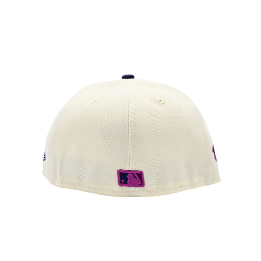 NEW ERA 59FIFTY MLB NEW YORK YANKEES 1996 WORLD SERIES CREAM/PURPLE FITTED HAT
