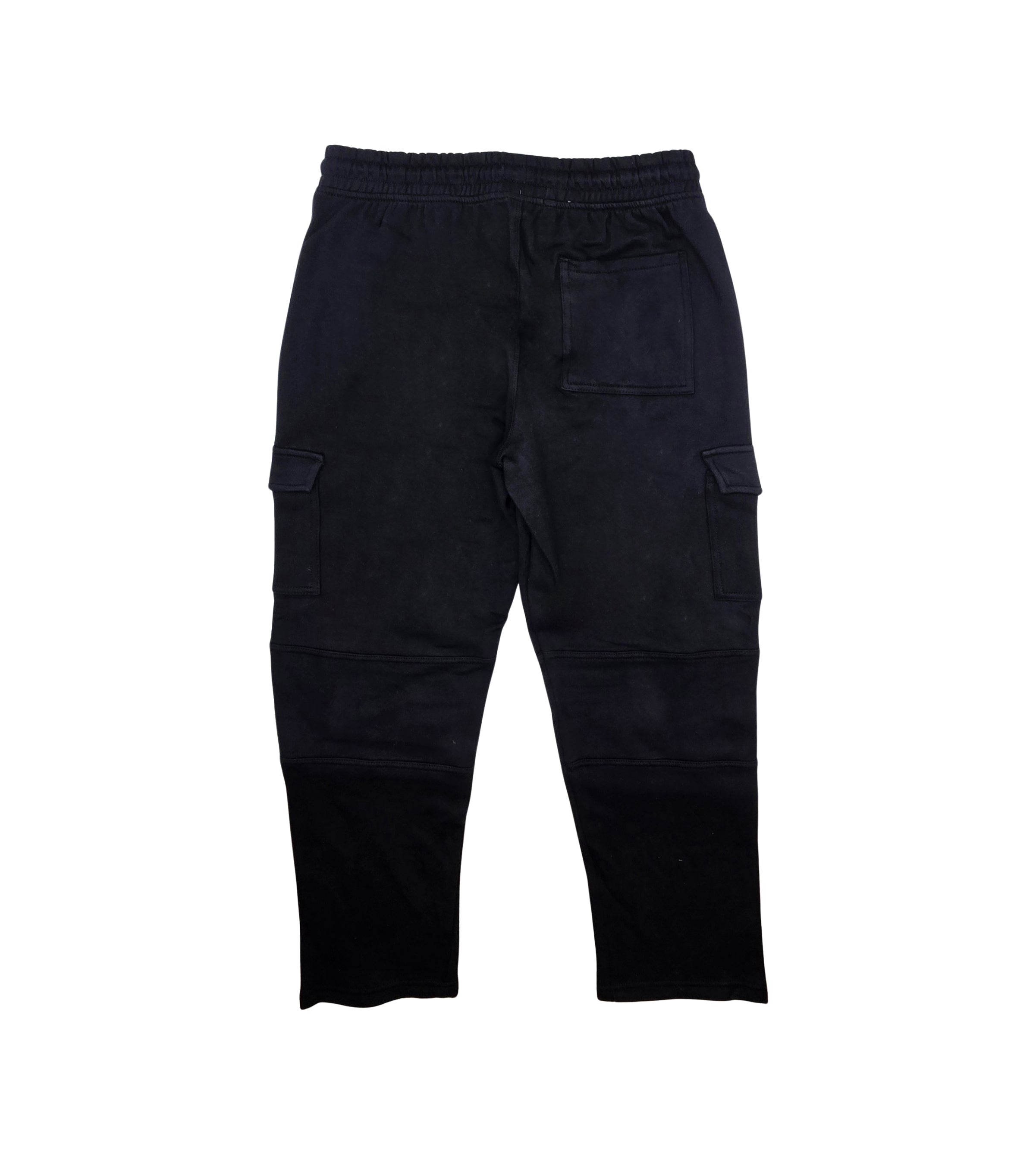 AGILE MEN'S CARGO FLEECE JOGGERS (BLACK)