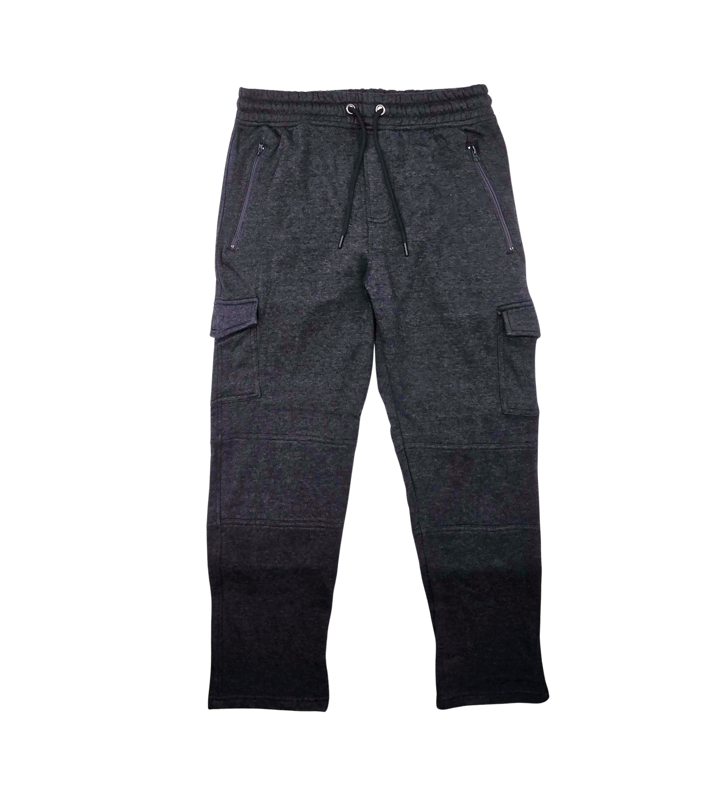AGILE MEN'S CARGO FLEECE JOGGERS (CHARCOAL)