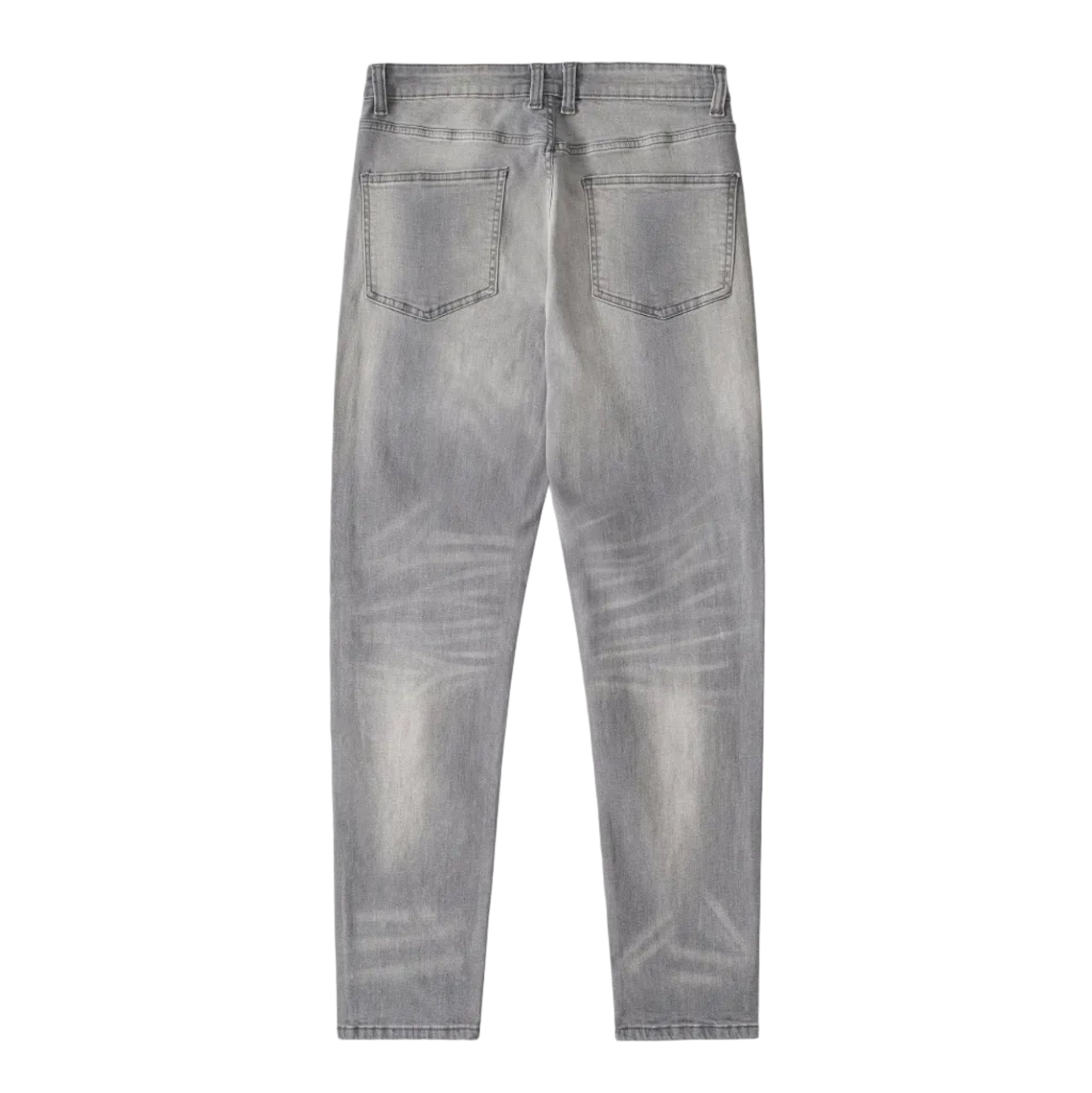 STONED OUT RHINESTONE GREY DENIM JEANS