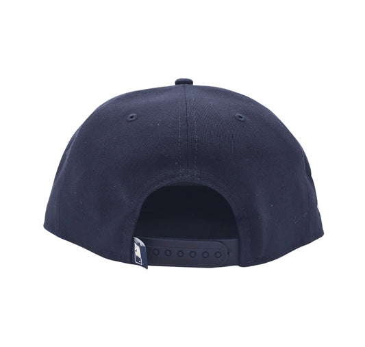 NEW ERA 9FIFTY MLB NEW YORK YANKEES BIG MLB LOGO NAVY BLUE SNAPBACK HAT