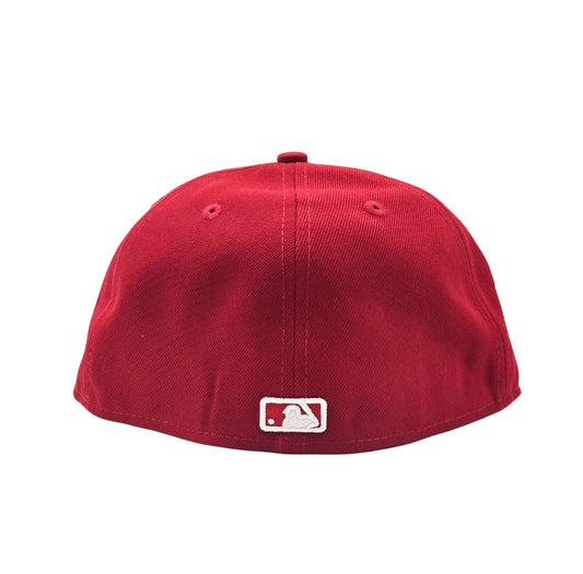 NEW ERA 59FIFTY MLB NEW YORK YANKEES 2000 WORLD SERIES RED FITTED HAT