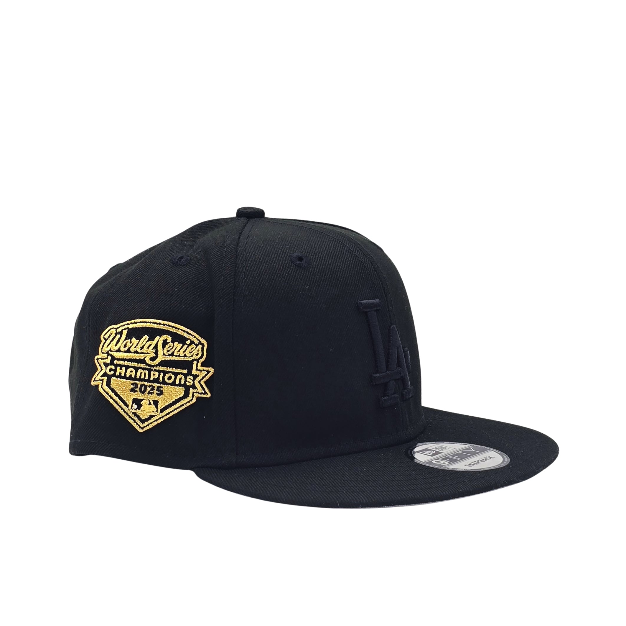NEW ERA 9FIFTY MLB LOS ANGELES DODGERS 2025 WORLD SERIES CHAMPIONS BLACK SNAPBACK HAT