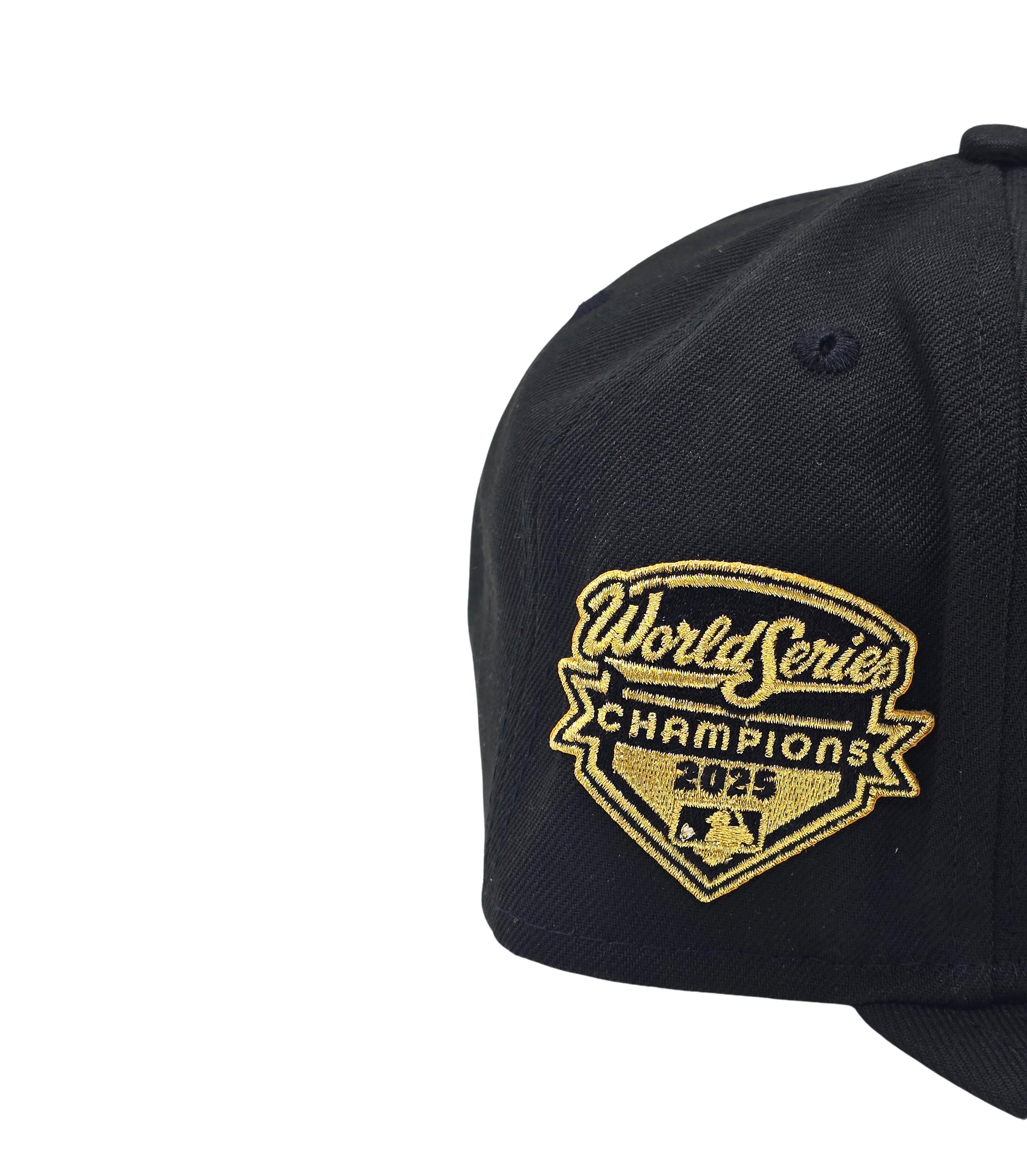 NEW ERA 9FIFTY MLB LOS ANGELES DODGERS 2025 WORLD SERIES CHAMPIONS BLACK SNAPBACK HAT