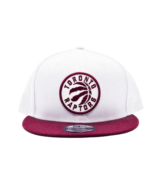 NEW ERA 9FIFTY NBA TORONTO RAPTORS WHITE/CARDINAL RED SNAPBACK HAT