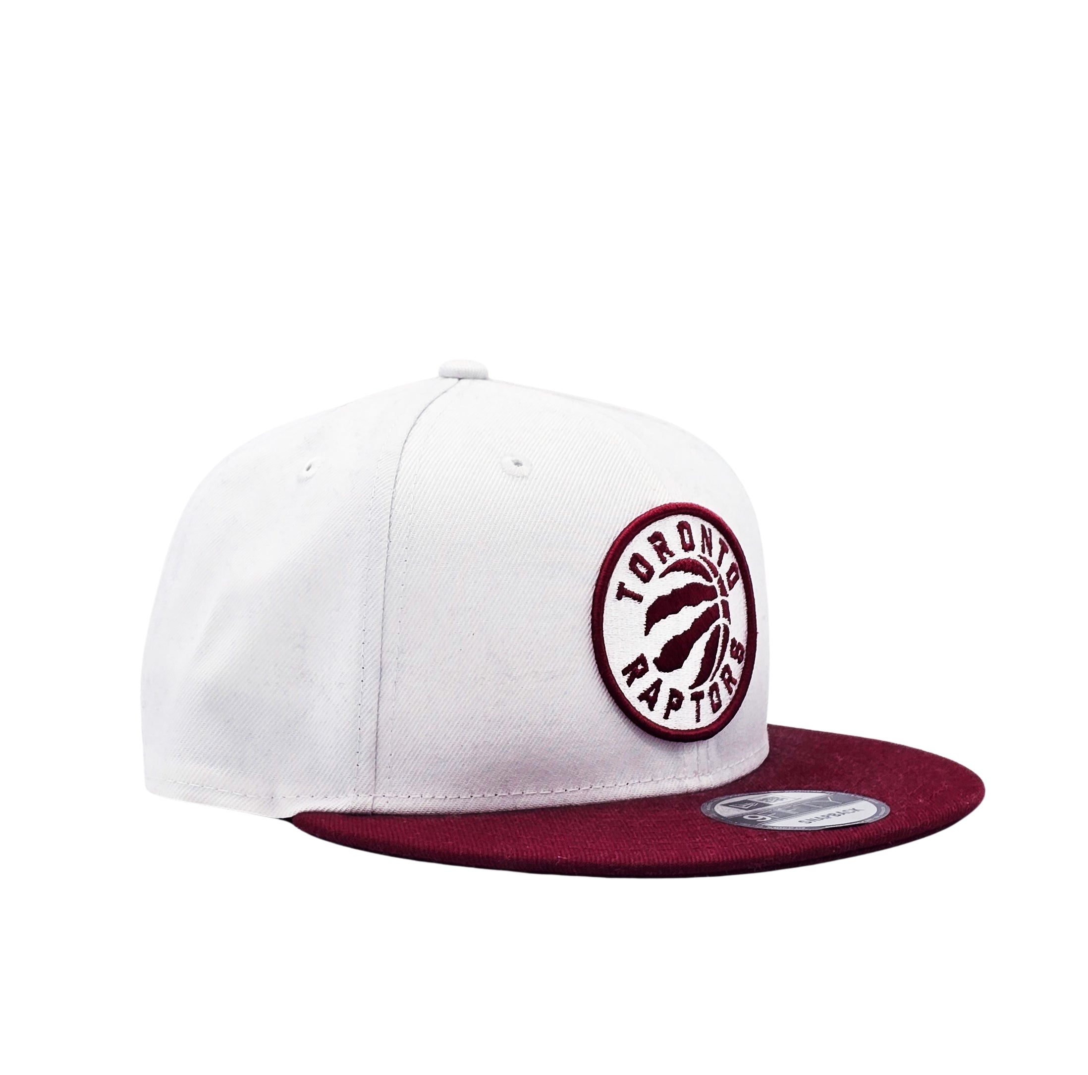 NEW ERA 9FIFTY NBA TORONTO RAPTORS WHITE/CARDINAL RED SNAPBACK HAT