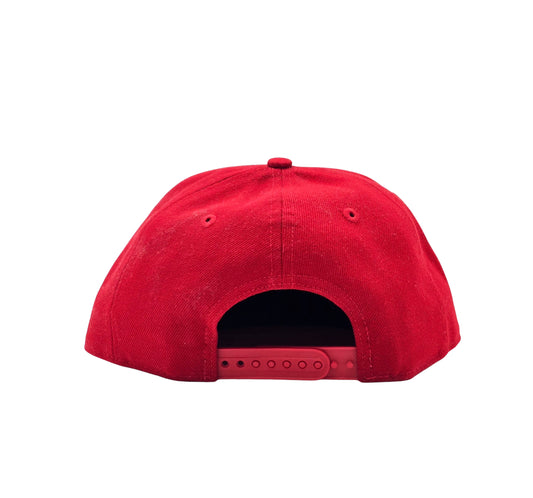 NEW ERA 9FIFTY NBA TORONTO RAPTORS RED/NAVY BLUE SNAPBACK HAT