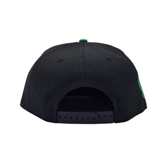 NEW ERA 9FIFTY NBA TORONTO RAPTORS 1X CHAMPS BLACK KELLY GREEN SNAPBACK HAT