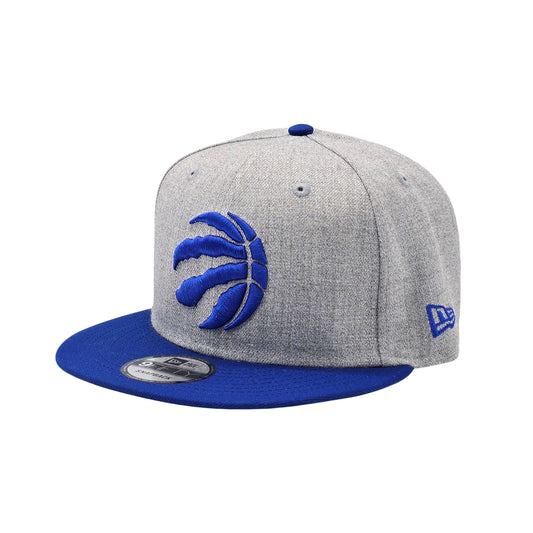 NEW ERA 9FIFTY NBA TORONTO RAPTORS 1X CHAMPS HEATHER GREY ROYAL SNAPBACK HAT