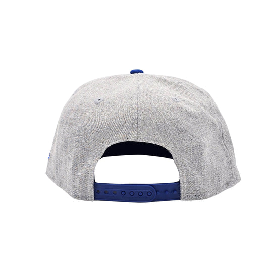 NEW ERA 9FIFTY NBA TORONTO RAPTORS 1X CHAMPS HEATHER GREY ROYAL SNAPBACK HAT
