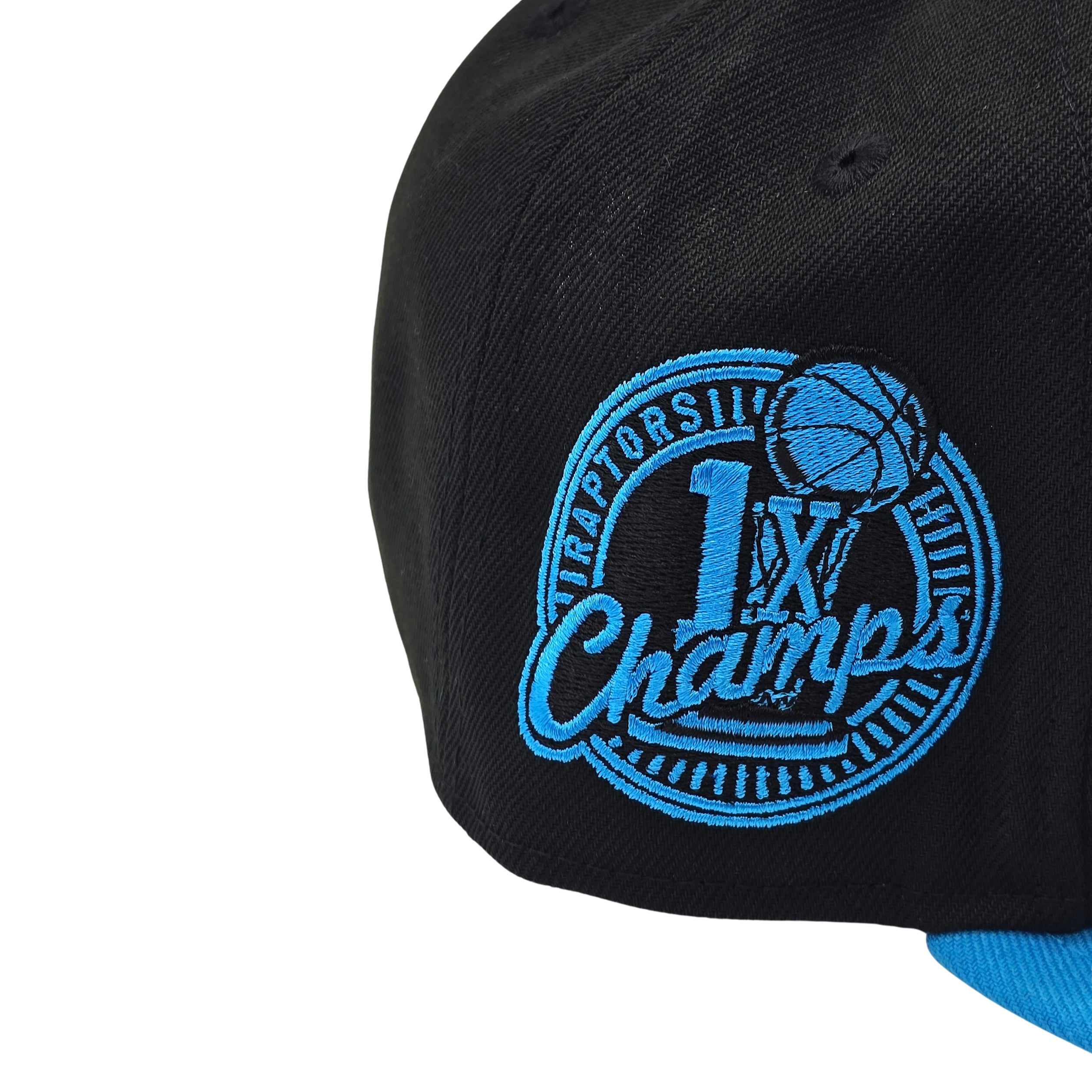 NEW ERA 9FIFTY NBA TORONTO RAPTORS 1X CHAMPS BLACK/BLUE SNAPBACK HAT