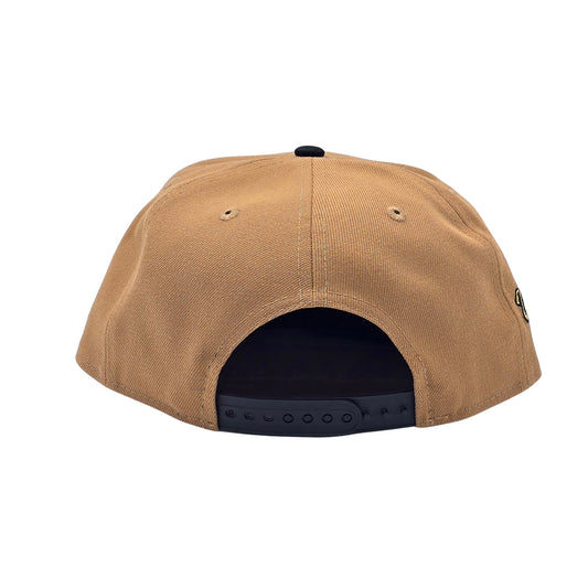 NEW ERA 9FIFTY MLB 1992 WORLD SERIES TORONTO BLUE JAYS LIGHT BRONZE & BLACK SNAPBACK HAT