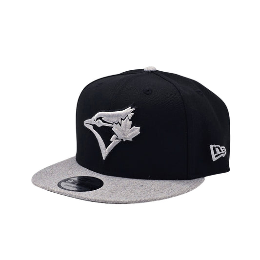 NEW ERA 9FIFTY WORLD SERIES 1992 MLB TORONTO BLUE JAYS BLACK & HEATHER GREY SNAPBACK HAT
