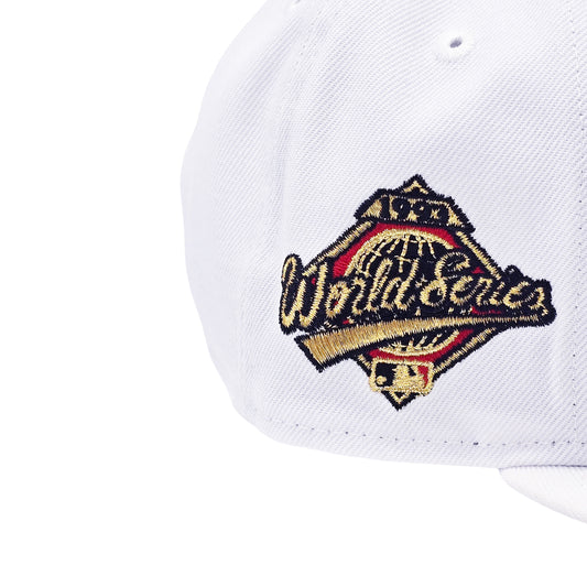 NEW ERA 9FIFTY MLB 1993 WORLD SERIES TORONTO BLUE JAYS WHITE, GOLD & RED SNAPBACK HAT