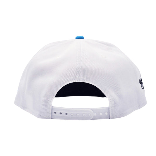 NEW ERA 9FIFTY MLB 1992 WORLD SERIES TORONTO BLUE JAYS WHITE & AQUA BLUE SNAPBACK HAT