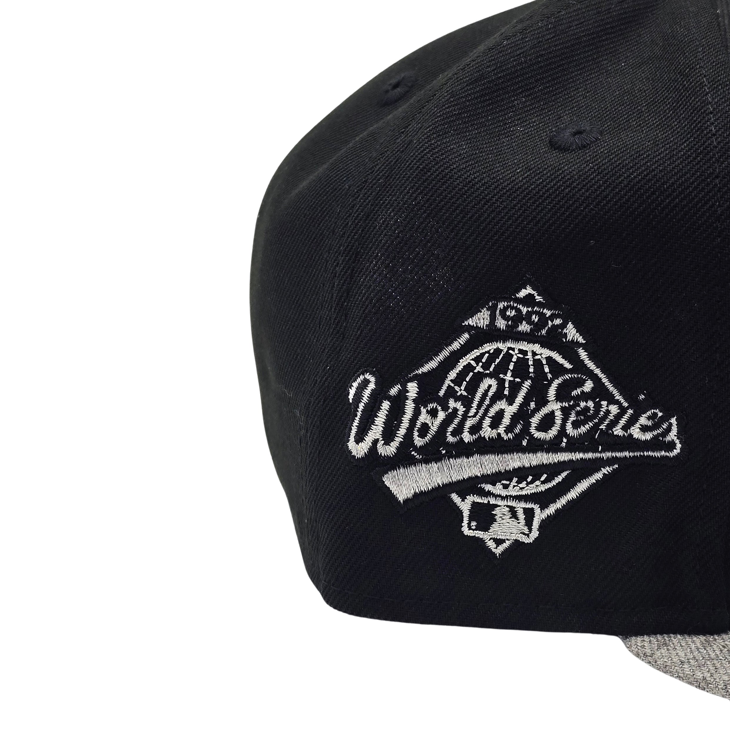 NEW ERA 9FIFTY WORLD SERIES 1992 MLB TORONTO BLUE JAYS BLACK & HEATHER GREY SNAPBACK HAT