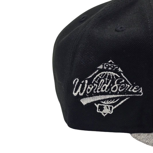 NEW ERA 9FIFTY WORLD SERIES 1992 MLB TORONTO BLUE JAYS BLACK & HEATHER GREY SNAPBACK HAT
