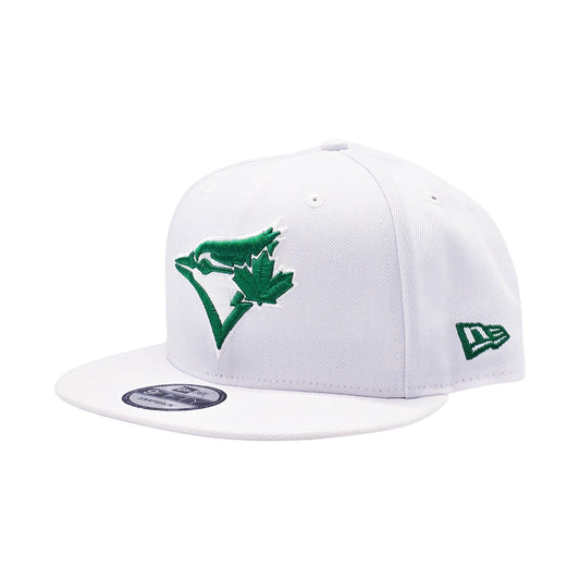 NEW ERA 9FIFTY MLB 1992 WORLD SERIES TORONTO BLUE JAYS WHITE & SHAMROCK GREEN SNAPBACK HAT