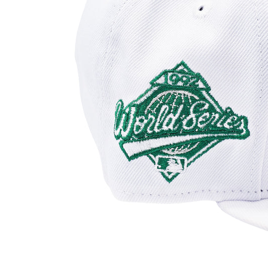 NEW ERA 9FIFTY MLB 1992 WORLD SERIES TORONTO BLUE JAYS WHITE & SHAMROCK GREEN SNAPBACK HAT