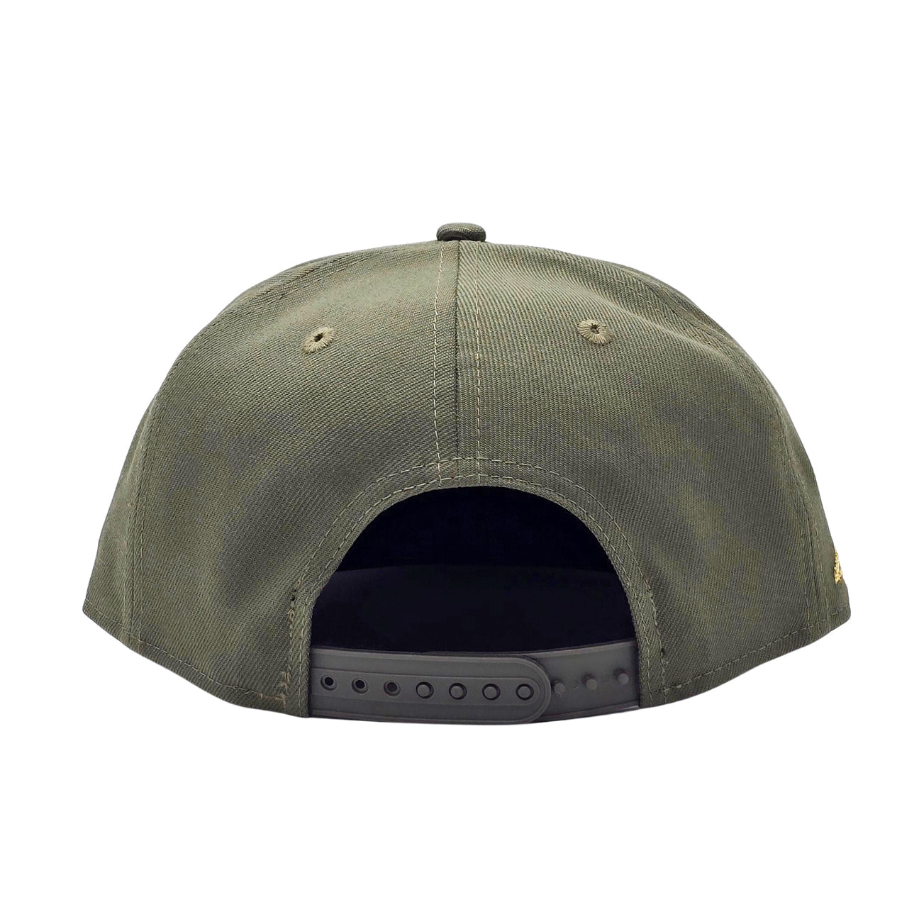 NEW ERA 9FIFTY MLB TORONTO BLUE JAYS 20TH ANNIVERSARY OLIVE GREEN & GOLD SNAPBACK HAT