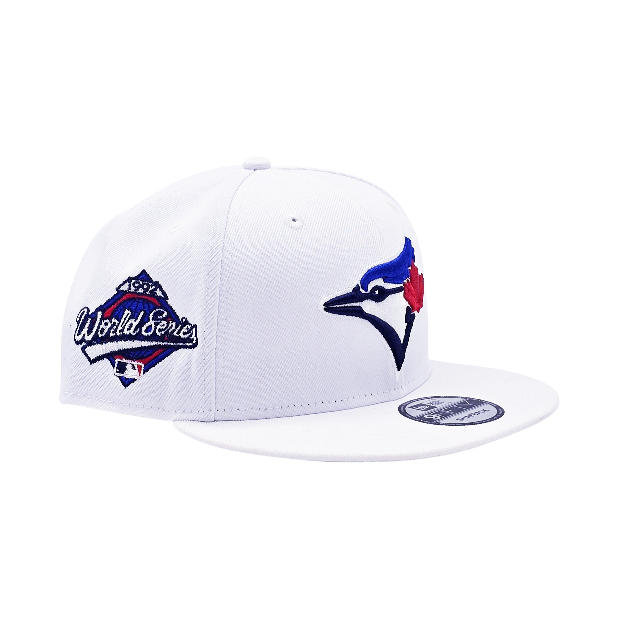 NEW ERA 9FIFTY MLB 1992 WORLD SERIES TORONTO BLUE JAYS WHITE & BLUE OTC SNAPBACK HAT