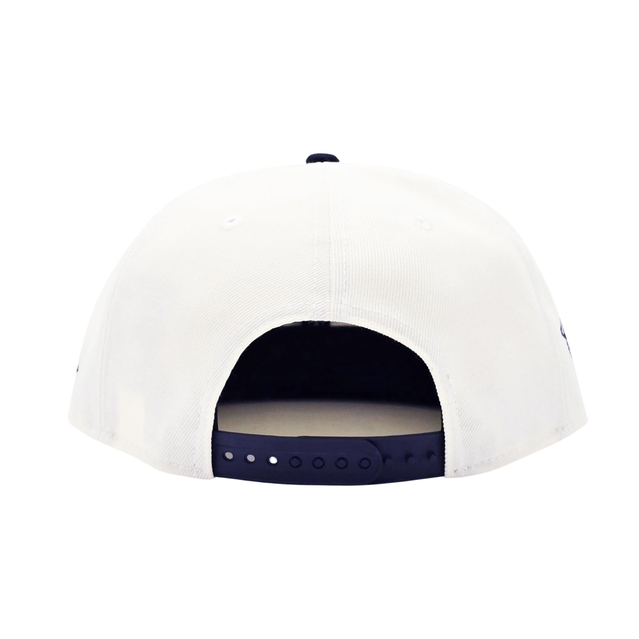 NEW ERA 9FIFTY MLB 1993 WORLD SERIES TORONTO BLUE JAYS OFF WHITE & CHROME NAVY SNAPBACK HAT